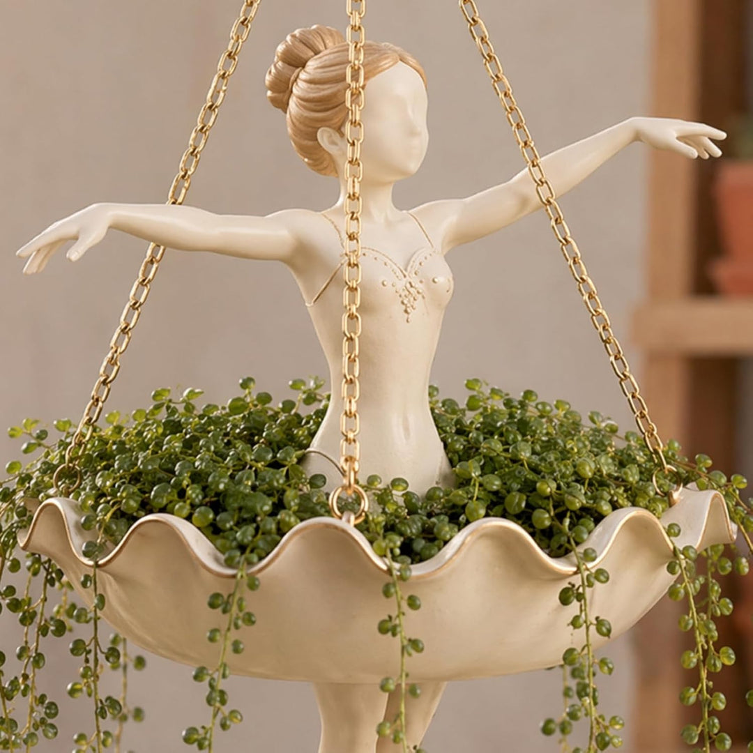 Ballet Dancer Hanging Planter
