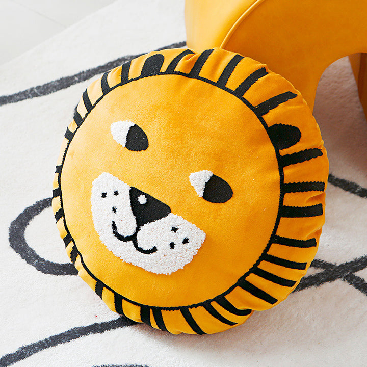 Lion-Themed Decorative Throw Pillow