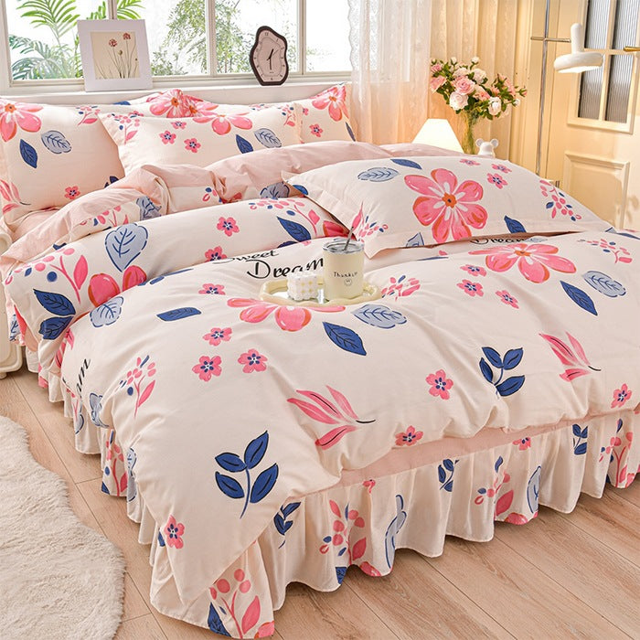 Floral Design Comforter Set