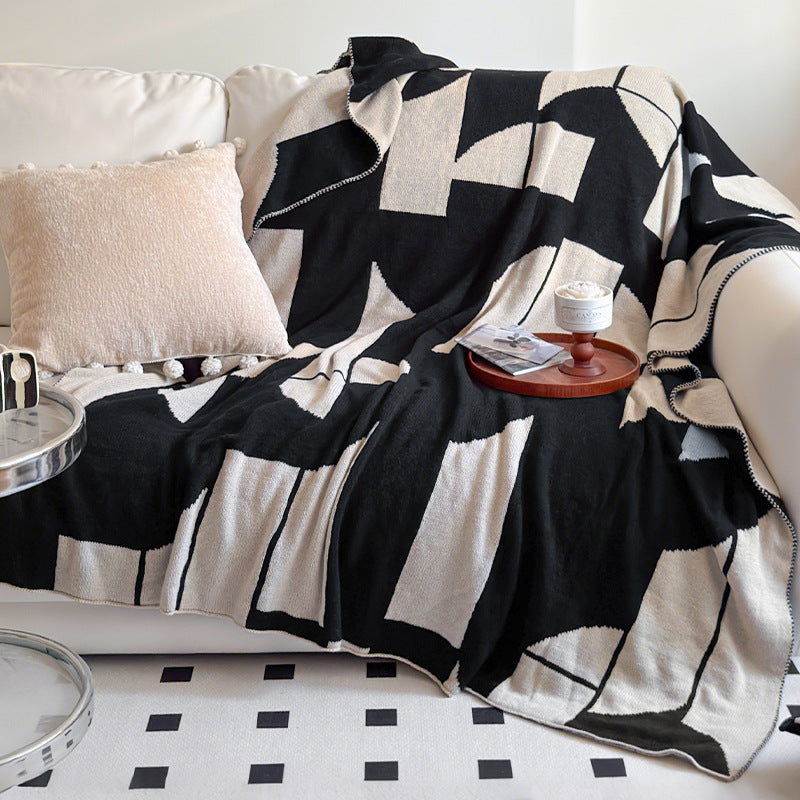 Contemporary Abstract Pattern Throw Blanket