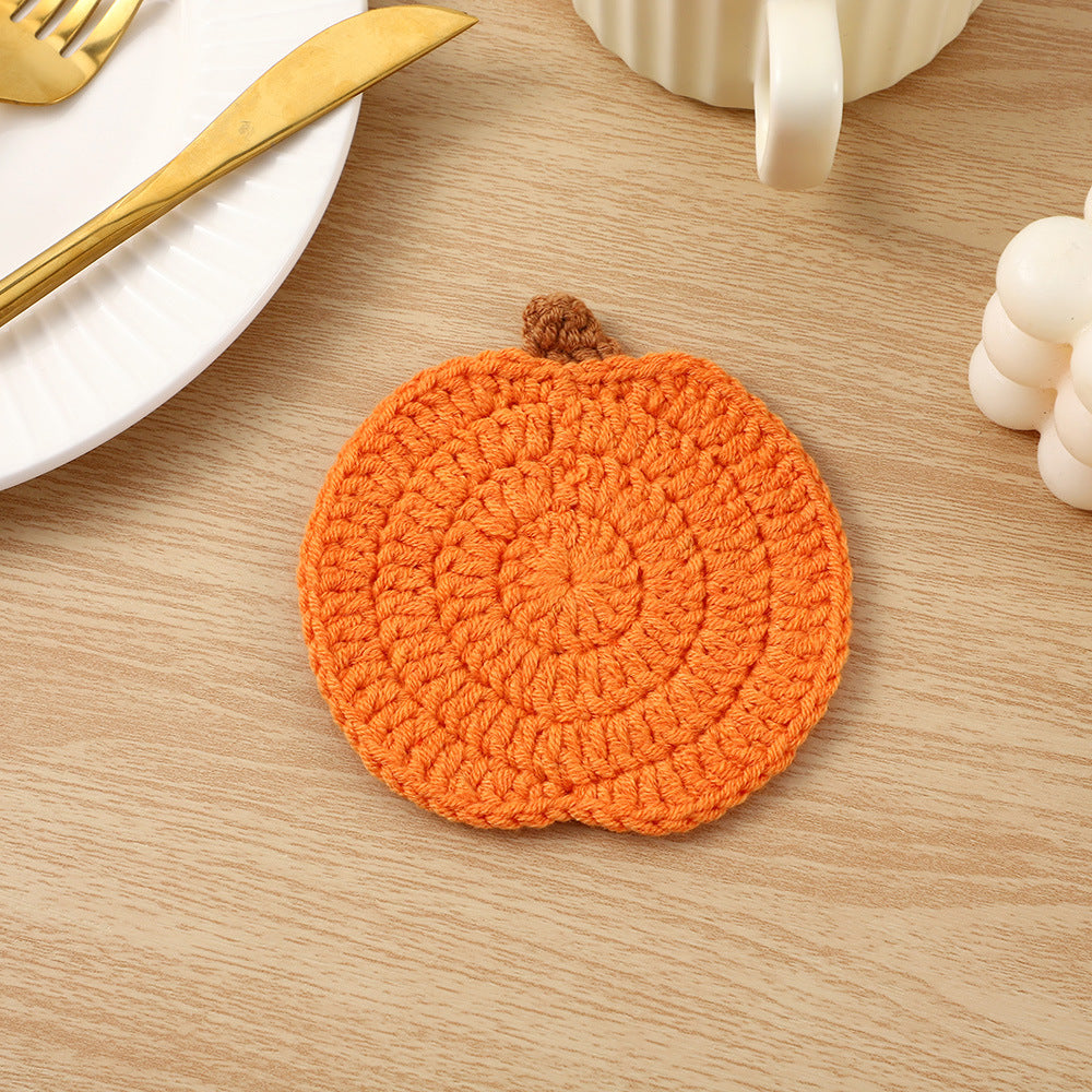 Decorative Crochet Lemon Coaster