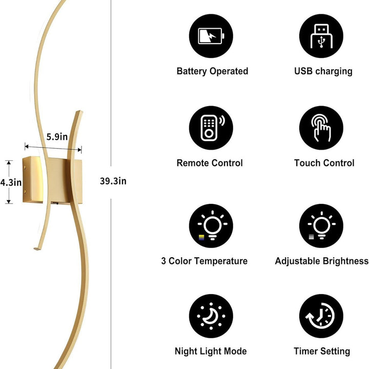 Contemporary LED wall lamp