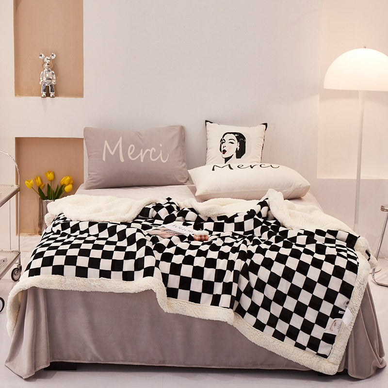 Decorative Reversible Flannel Throw Blanket Avarnia