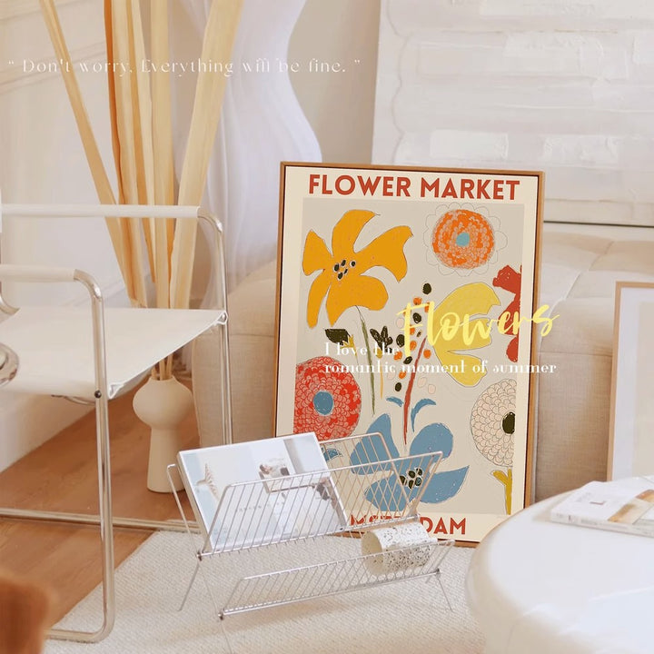Decorative Floral Wall Art Print
