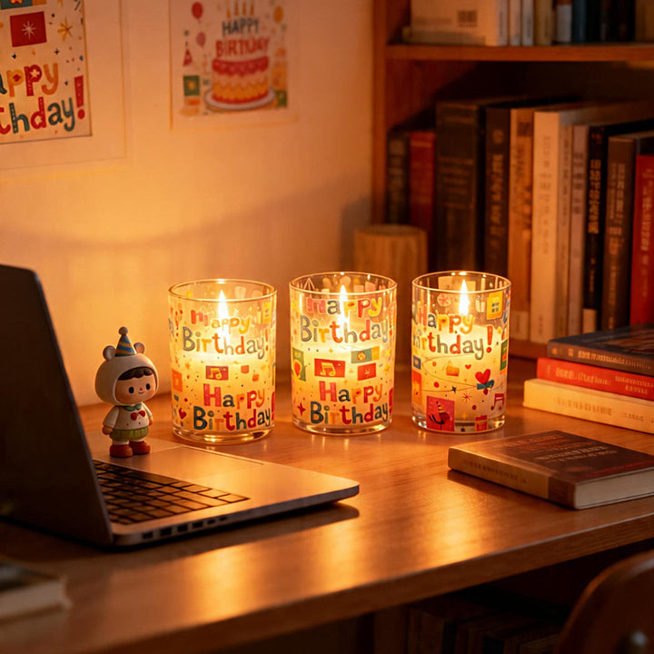 Decorative birthday candle