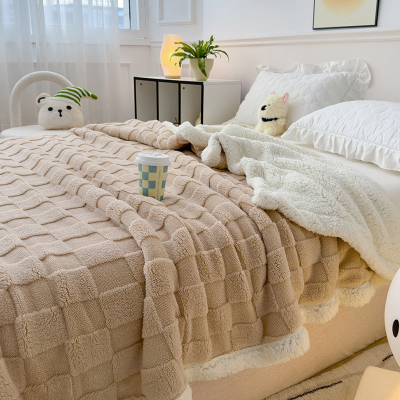 Luxuriously Textured Fleece Bedspread