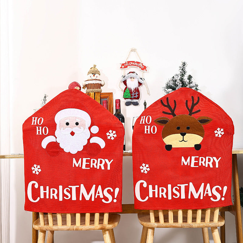 Festive chair covers with Christmas motif
