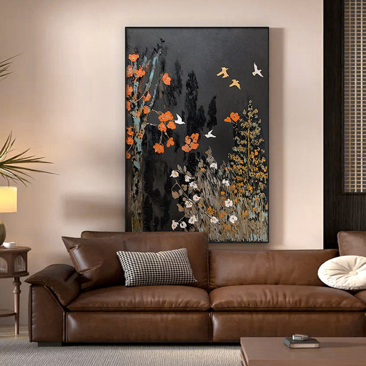Asian-Inspired Decorative Framed Wall Art