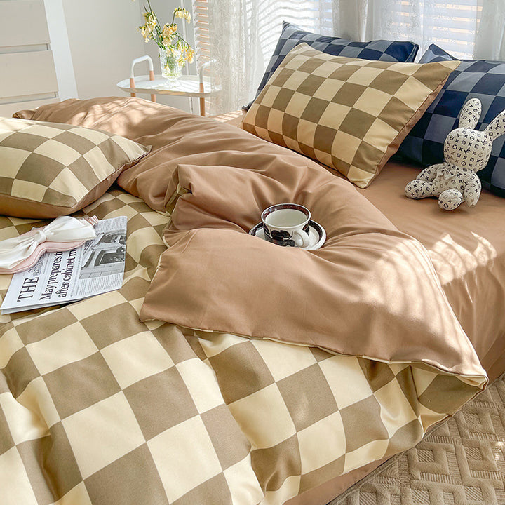 Premium Plaid Bedding Set