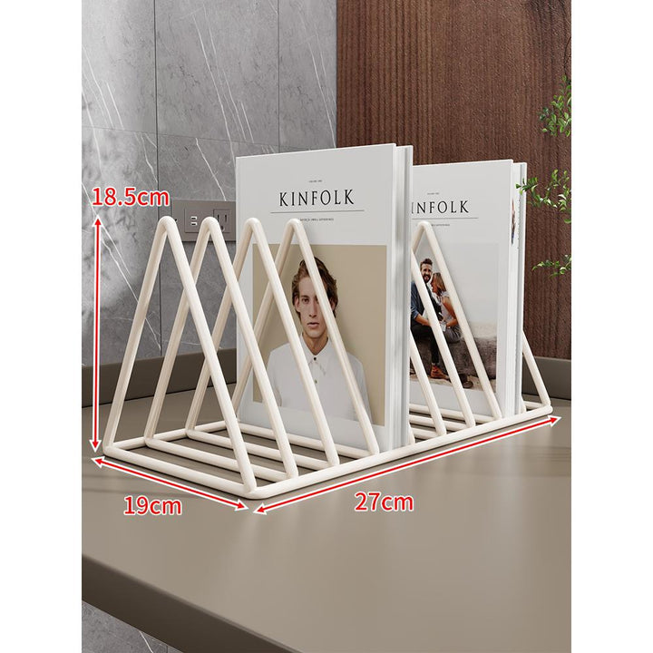 Expandable Accordion Metal Magazine and Book Organizer Rack