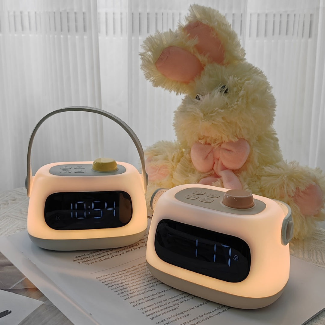 Wearable rechargeable ambient lamp with adjustable warmth dial