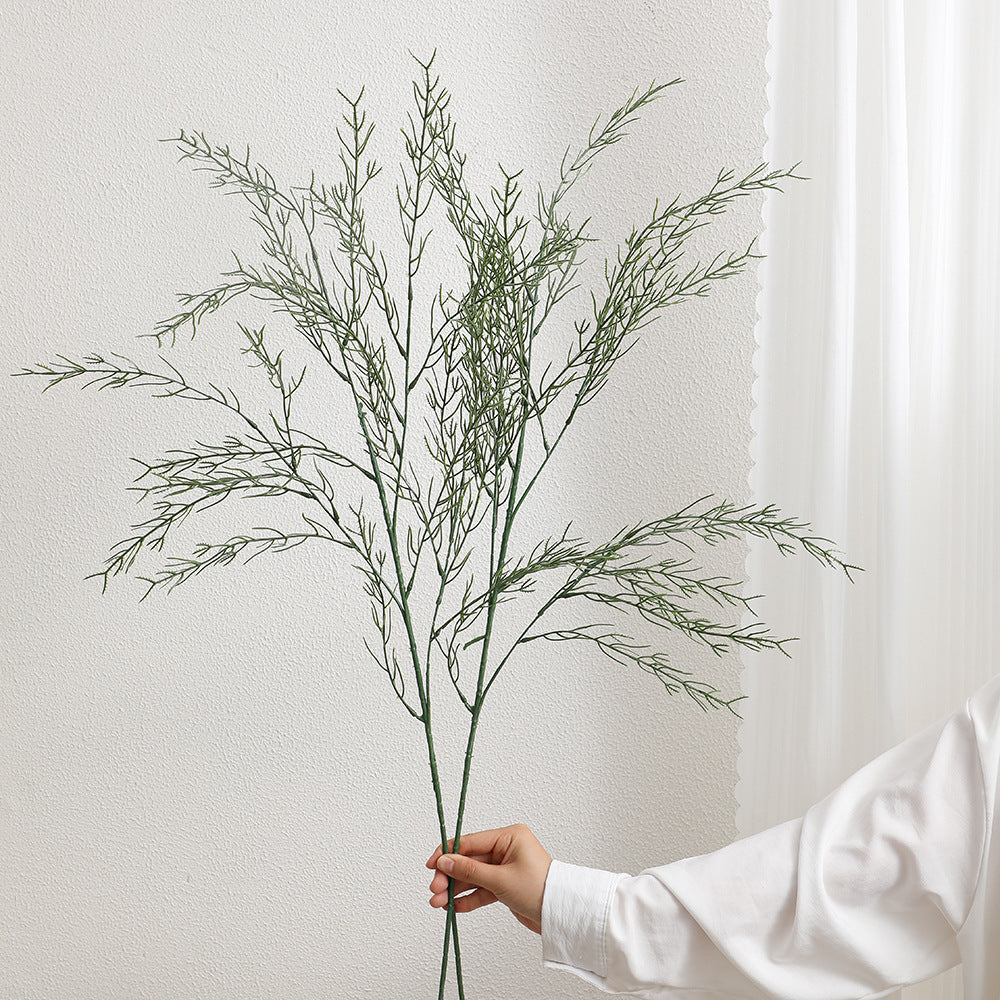Decorative art branch with fine leaves