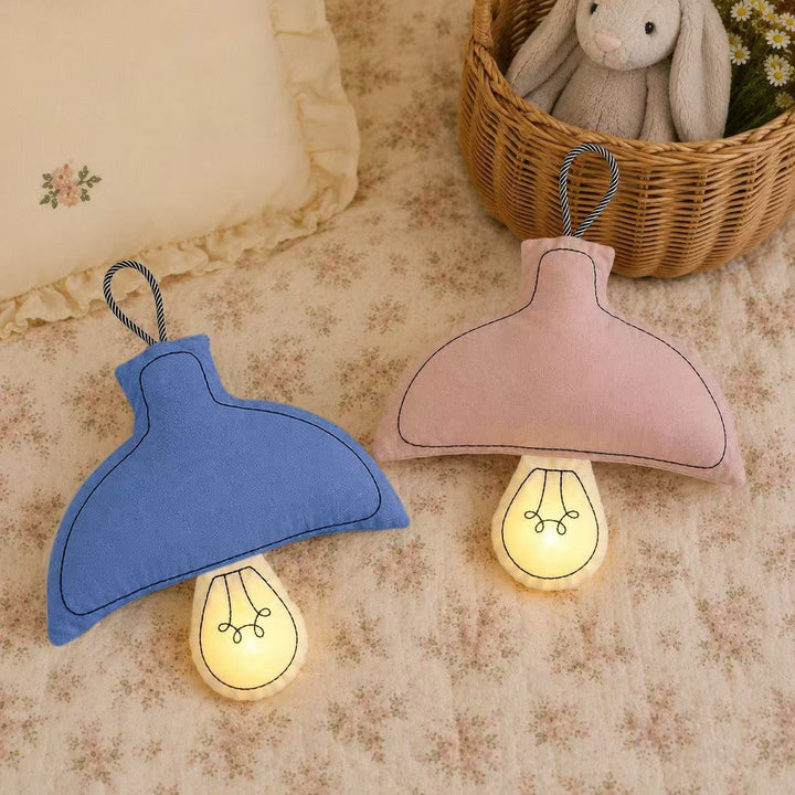 Plush pendulum-shaped LED nightlight pillow