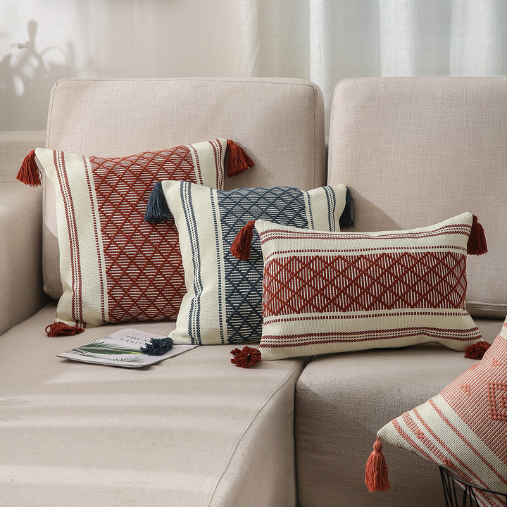 Decorative Geometric Pattern Cushion