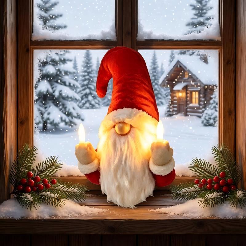 Humorous Christmas Light Figure