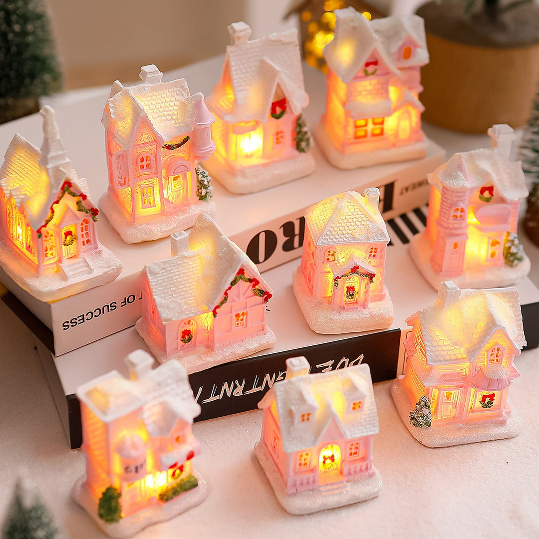 Illuminated Christmas village House Decor
