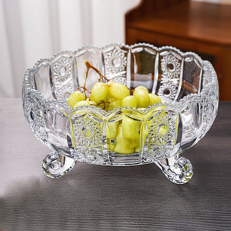 Decorative Crystal Fruit Bowl