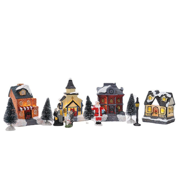Christmas Village Decoration Set