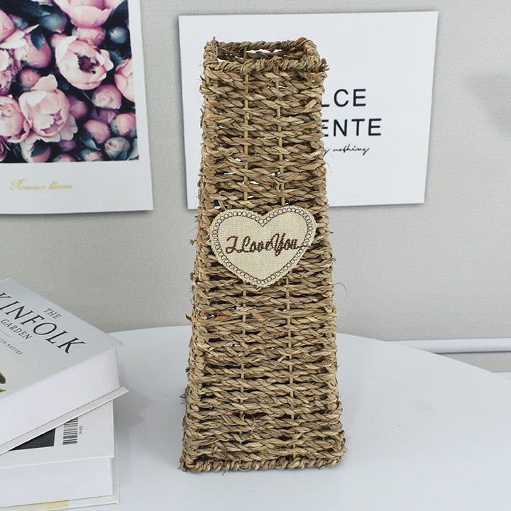 Handcrafted Natural Woven Storage Basket