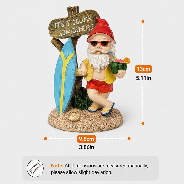 Whimsical Beach Gnome Figurine