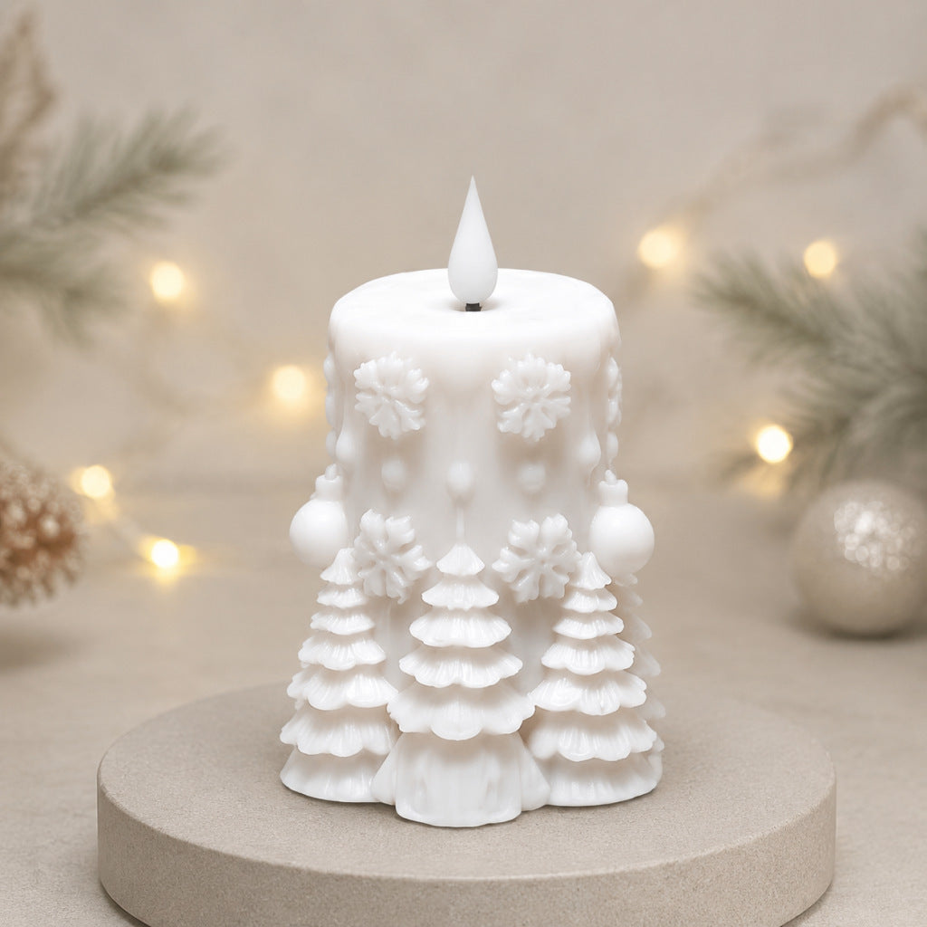 Winter Decorative Candle
