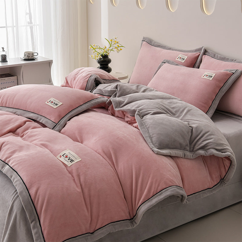 Plush Velvet Comforter Set