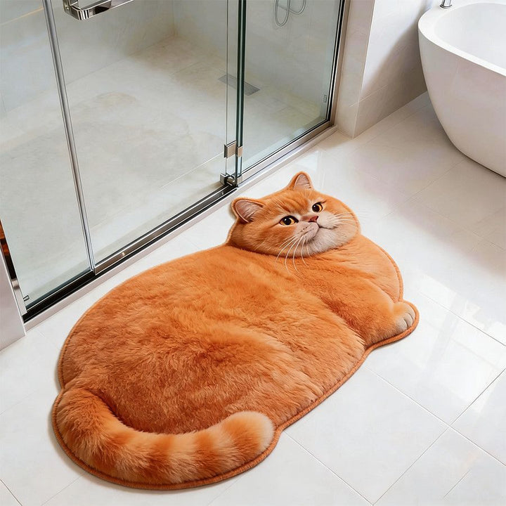 Cat-Shaped Bath Mat