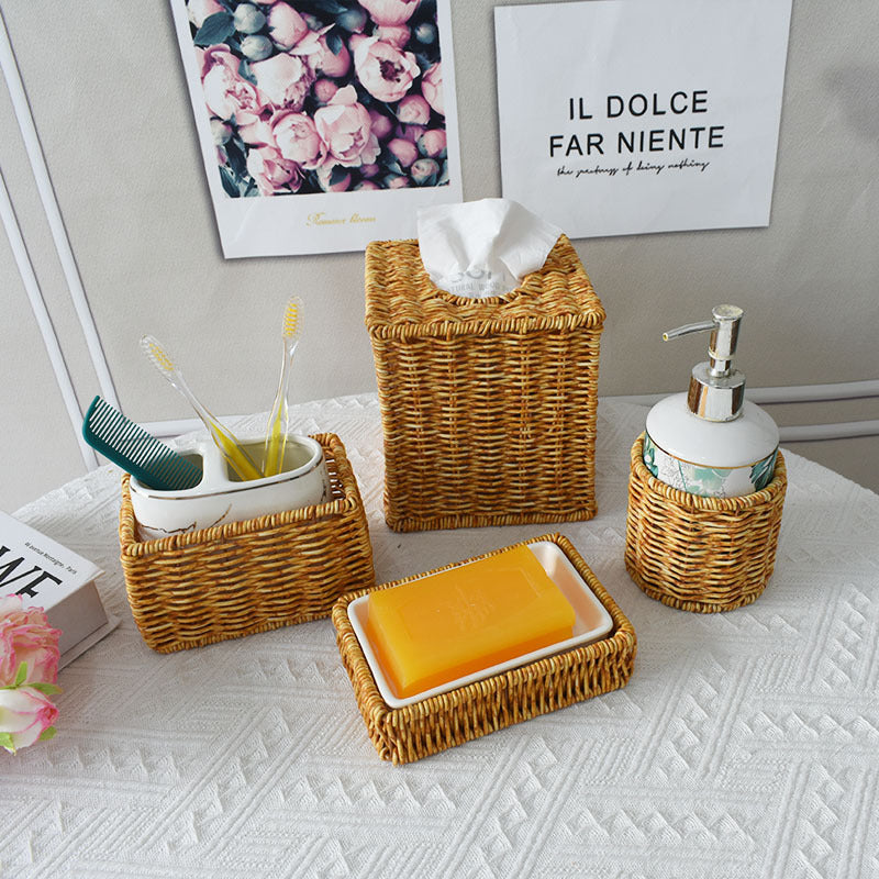 Woven Rectangular Storage Basket