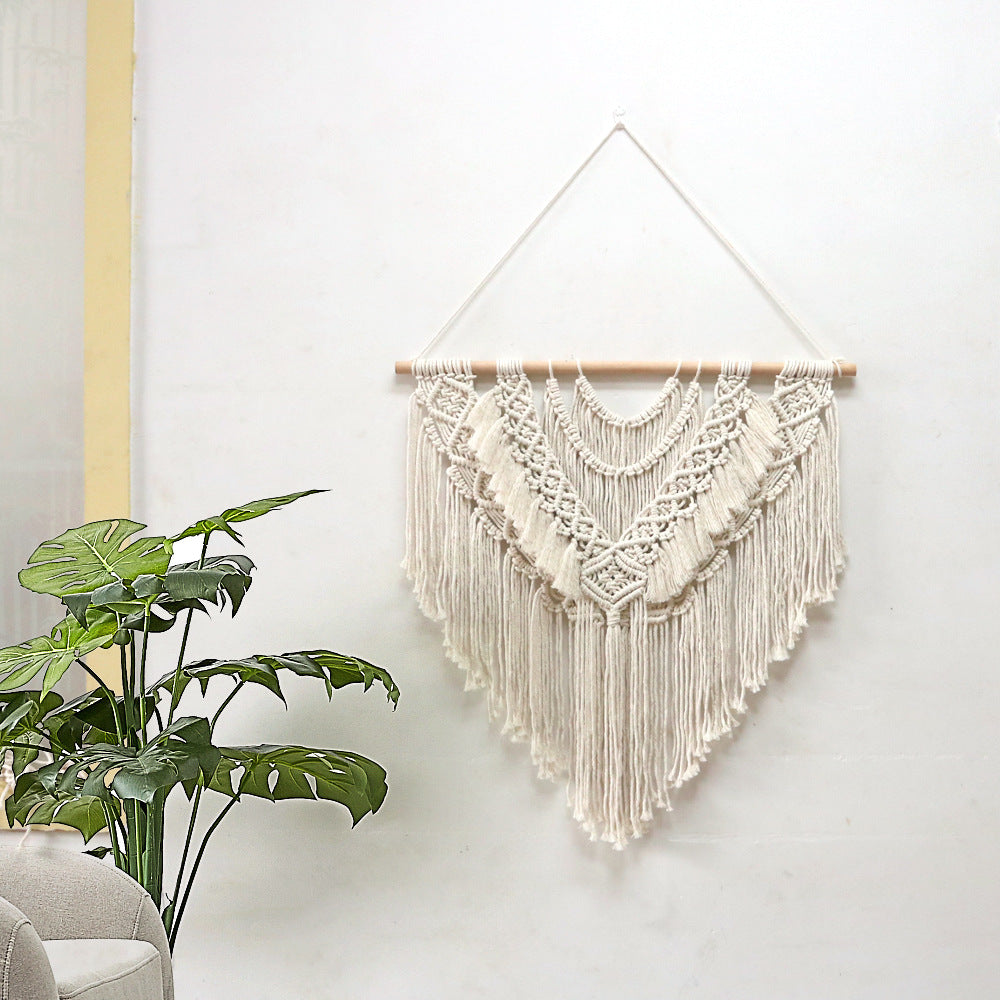 Artistically designed macrame wall hanging