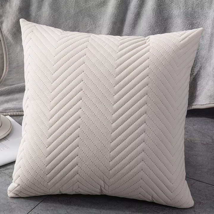 Textured Herringbone Pattern Cushion