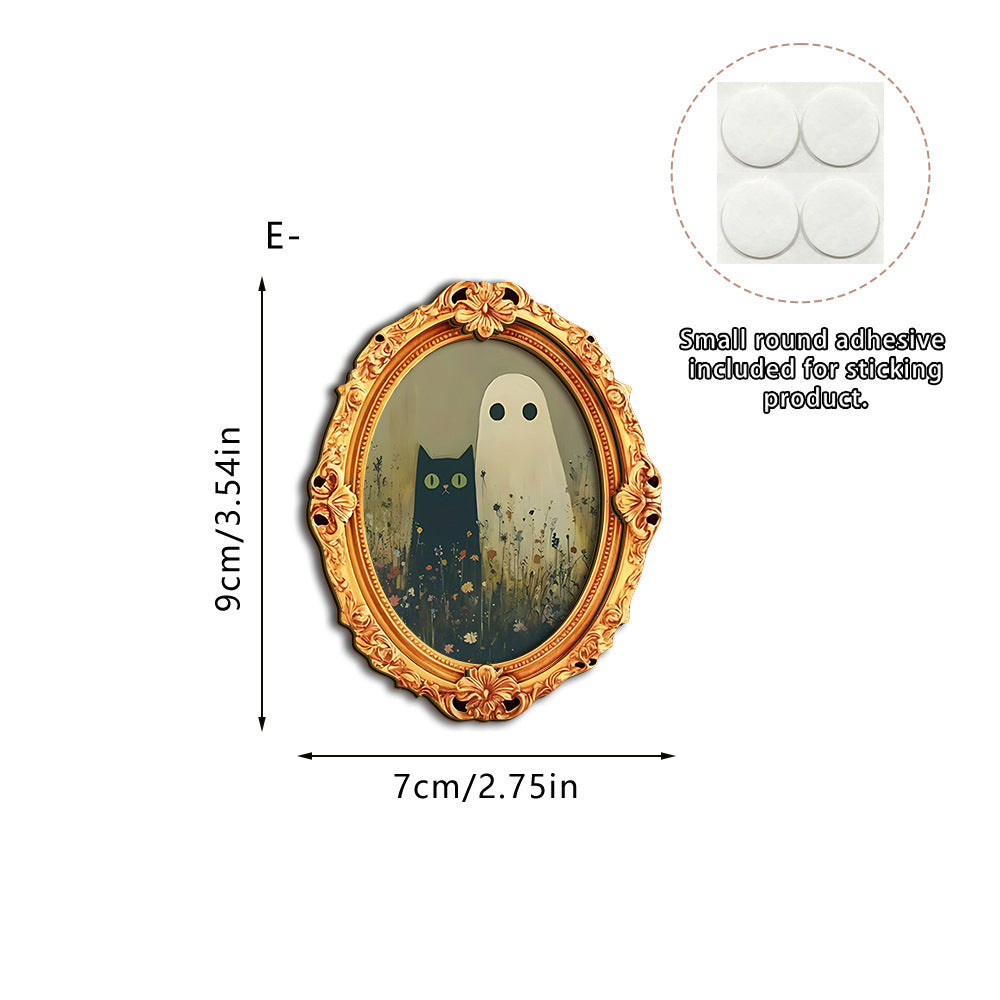 Wall art with creative ghost motif