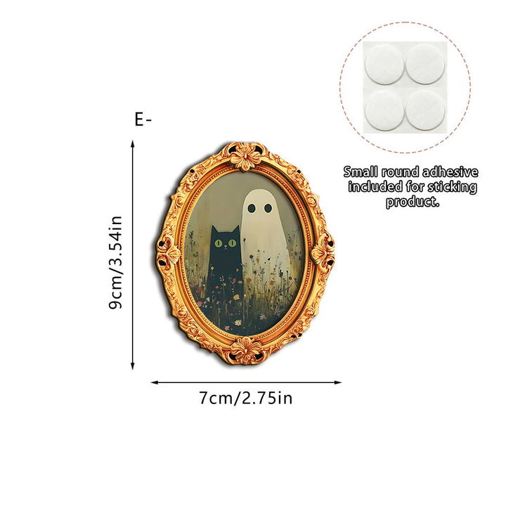 Wall art with creative ghost motif