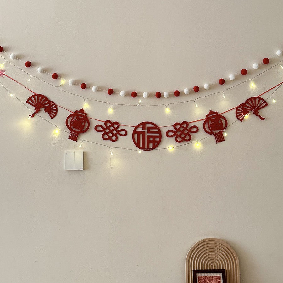 Festive New Year Wall Decoration