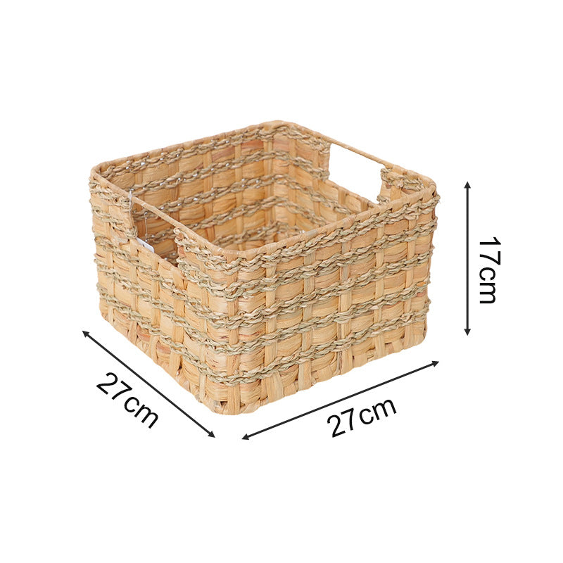 Practical storage basket made of natural materials