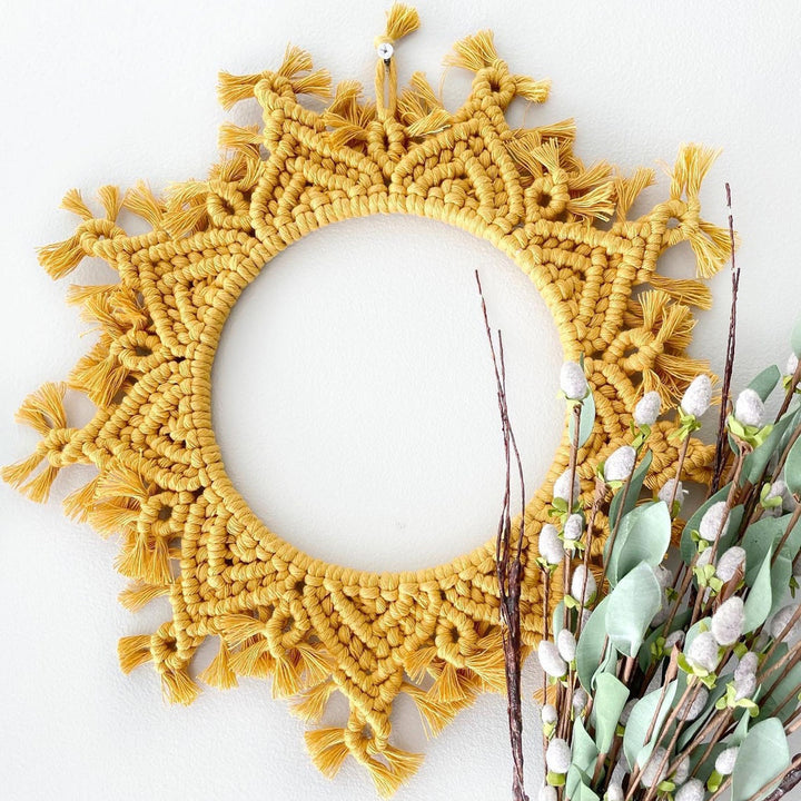 Decorative Macrame Wall Mirror