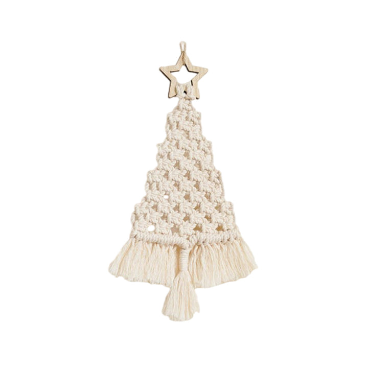 Festive Macrame Christmas Tree Ornament