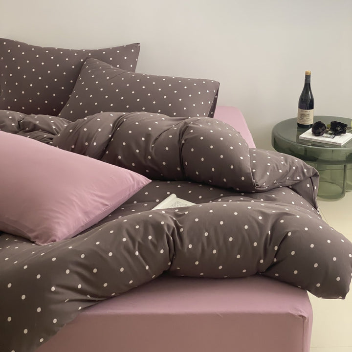 Decorative Polka Dot Comforter Set Avarnia