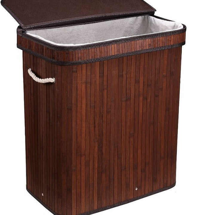 Elegant Laundry Basket Made of Natural Bamboo