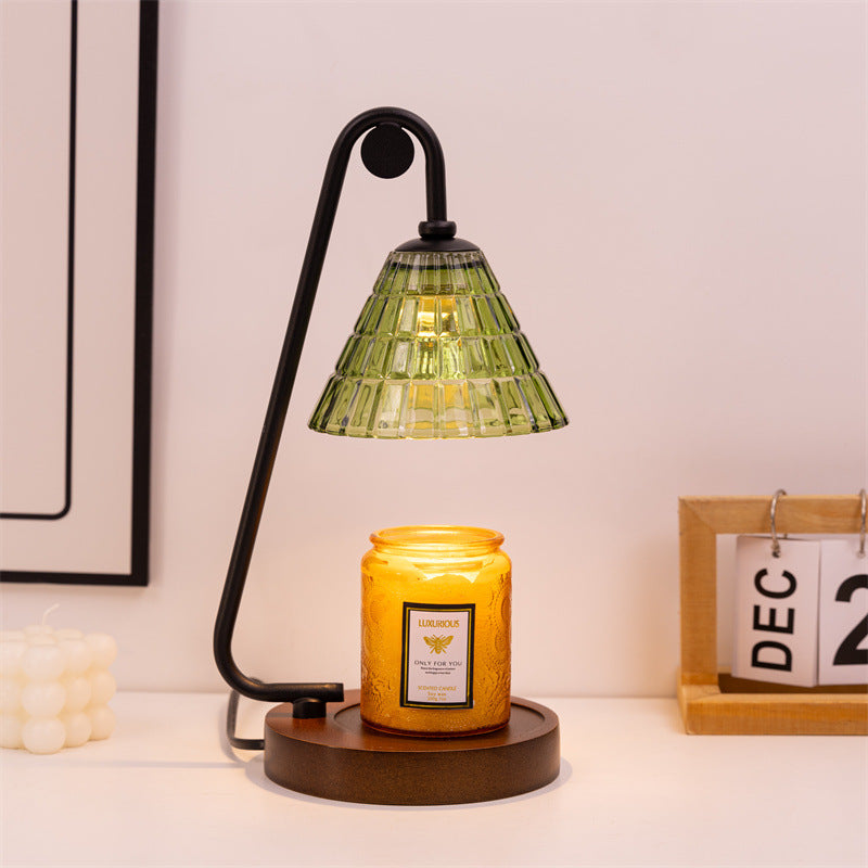 Industrial Style Glass Table Lamp