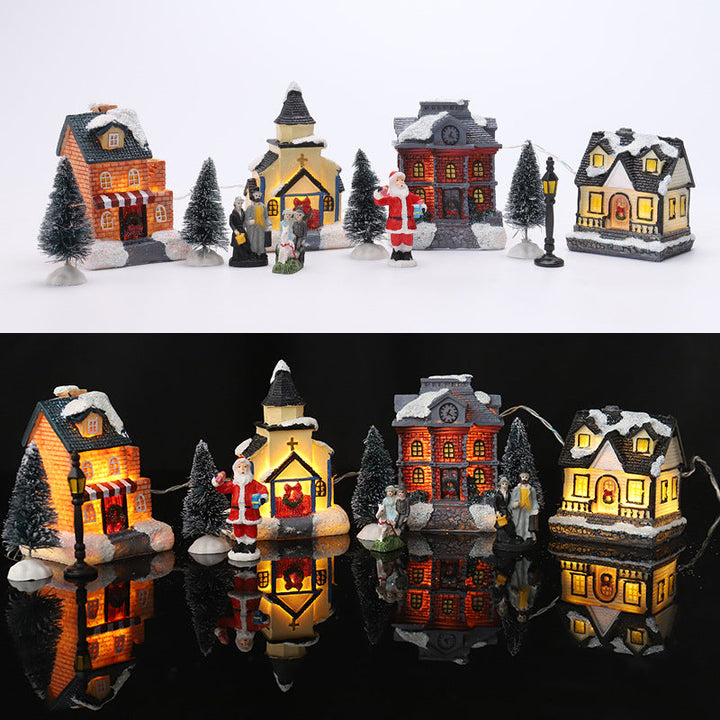 Christmas Village Decoration Set