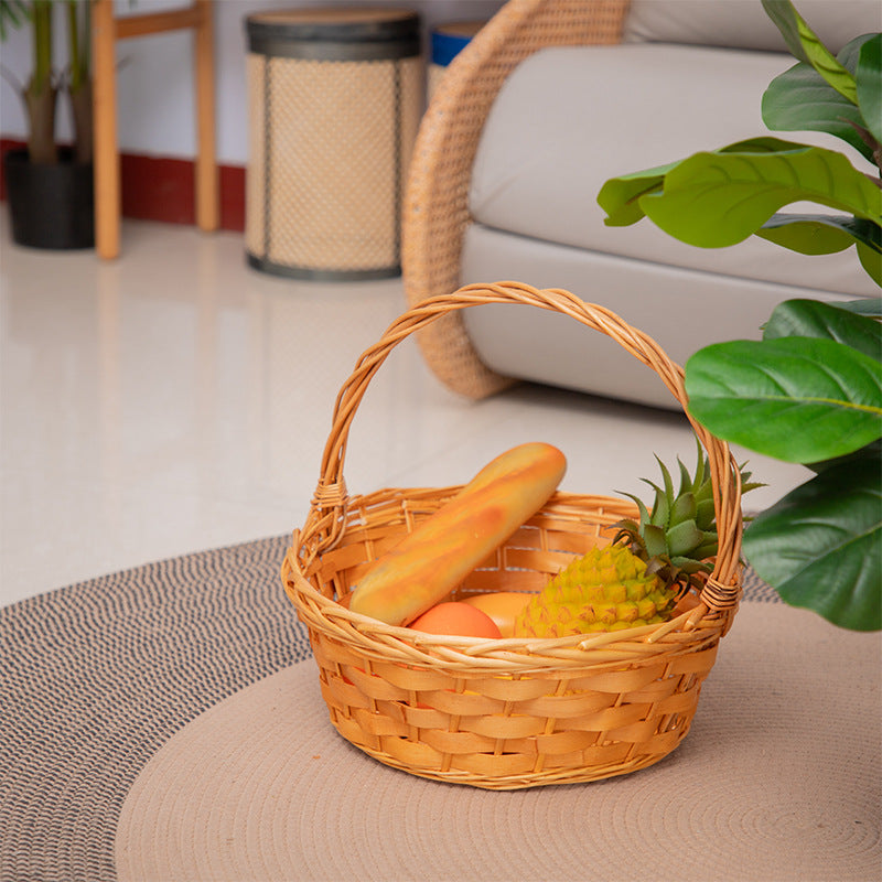 Handmade basket with sturdy handle