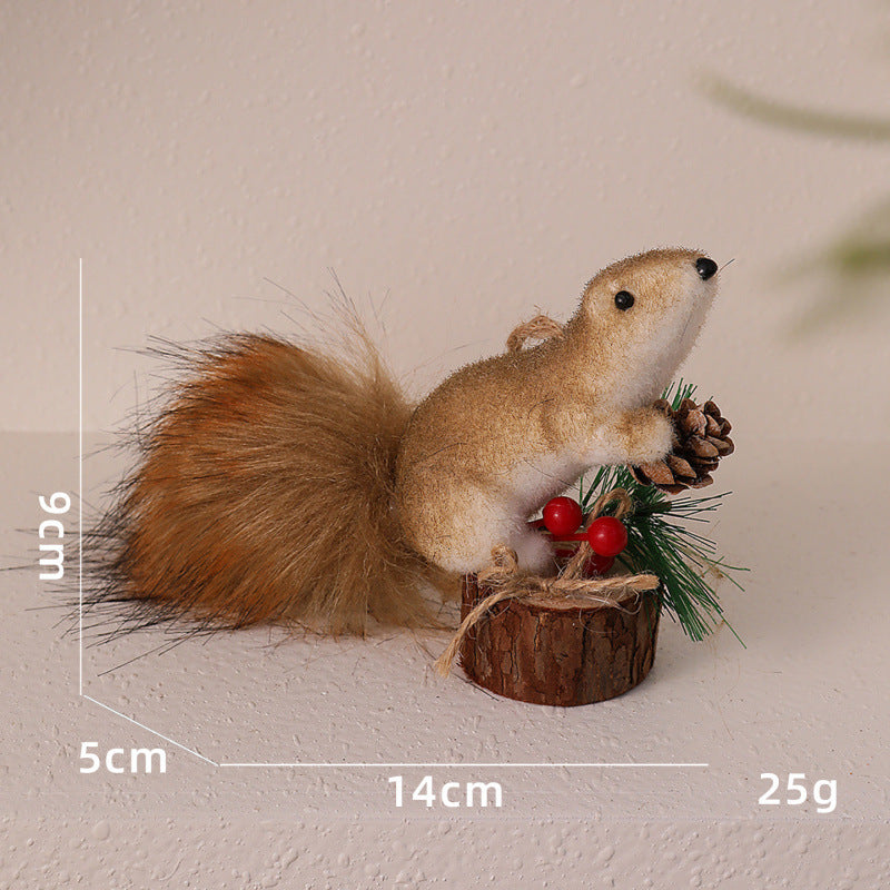 Cute decoration figure with squirrel motif