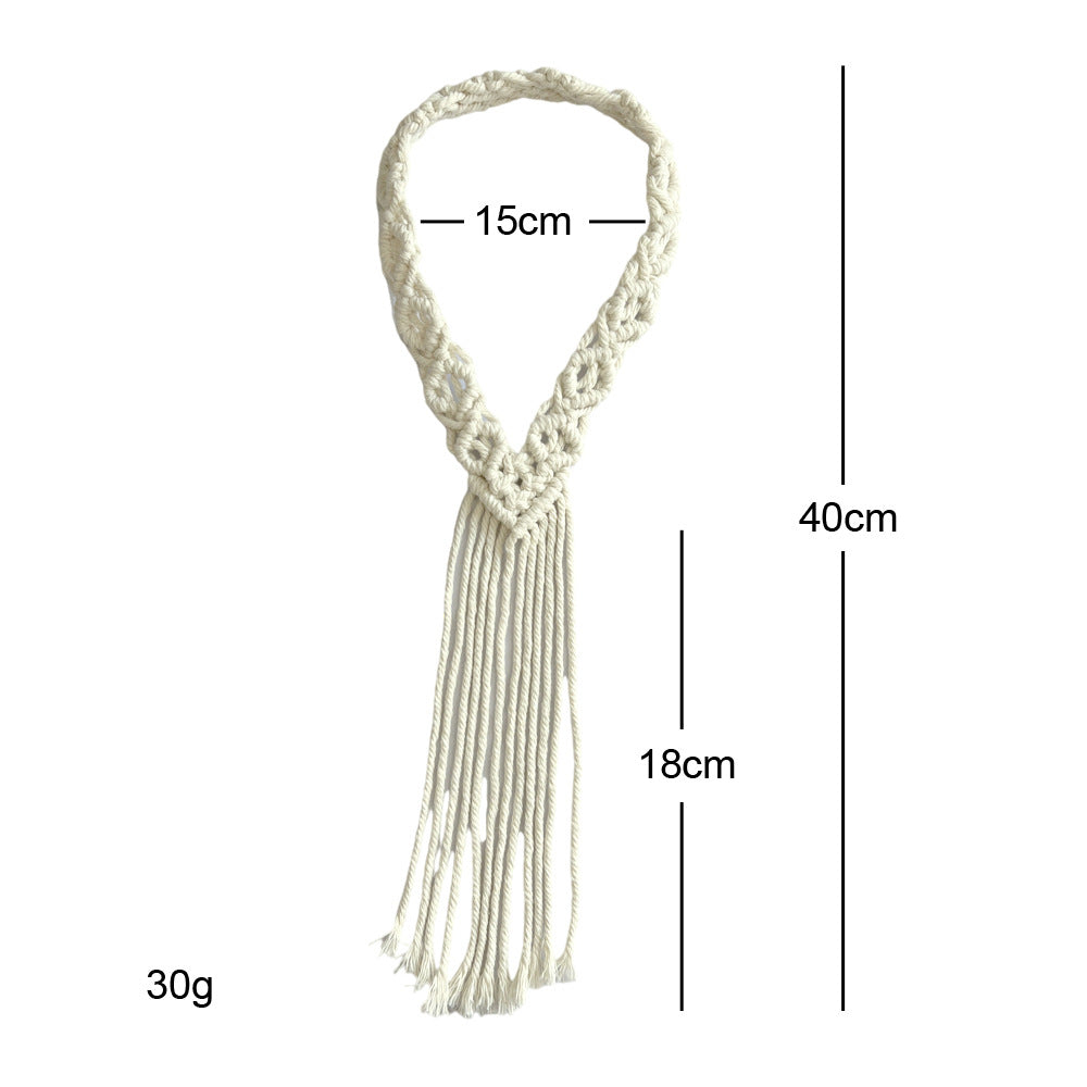 Macrame Decorative Wall Hanging Organizer