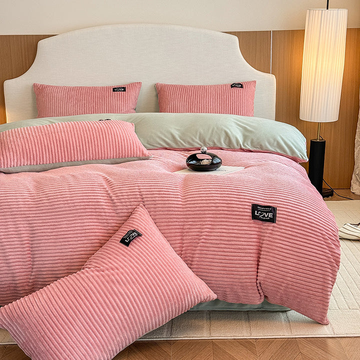 Luxurious Textured Velvet Comforter Set