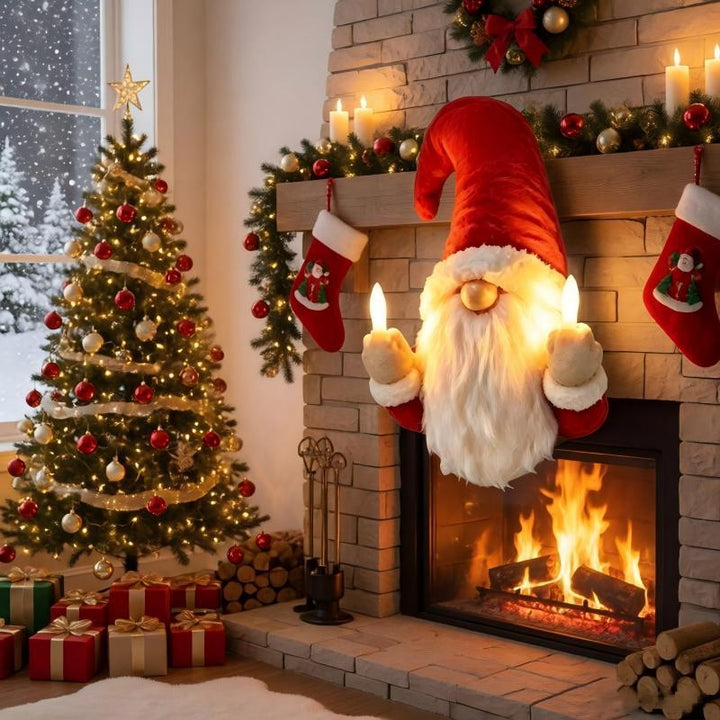 Humorous Christmas Light Figure