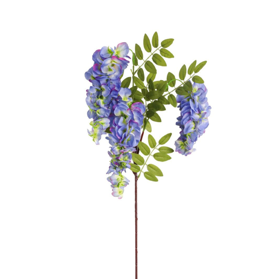 Artificial flower branch with lifelike, hanging flowers