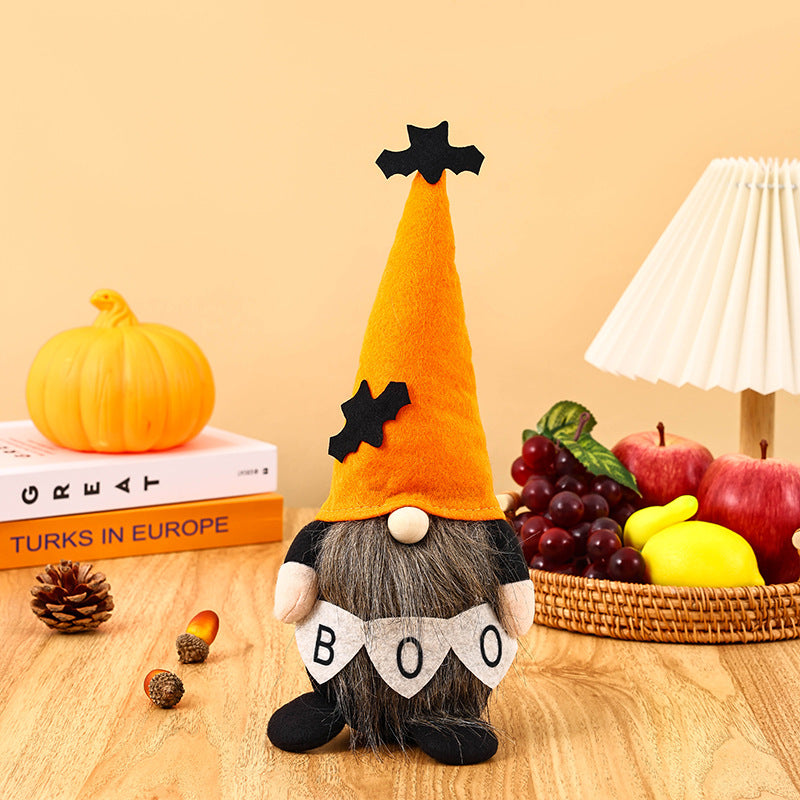 Decorative Halloween Gnome Figure
