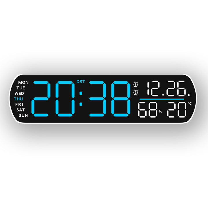 Digital Wall Clock with Multifunctional Display