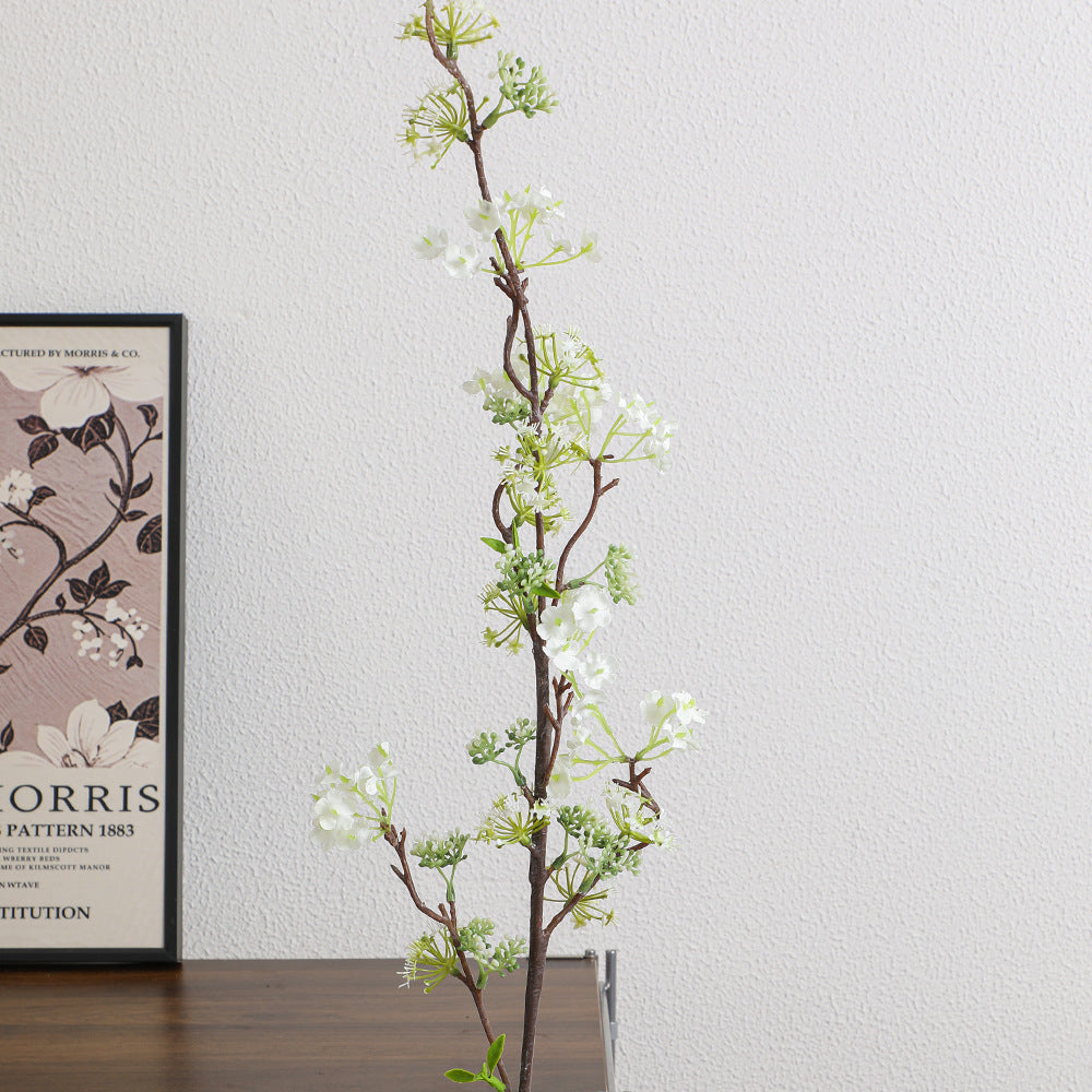 Natural artificial flower branch with detailed flowers