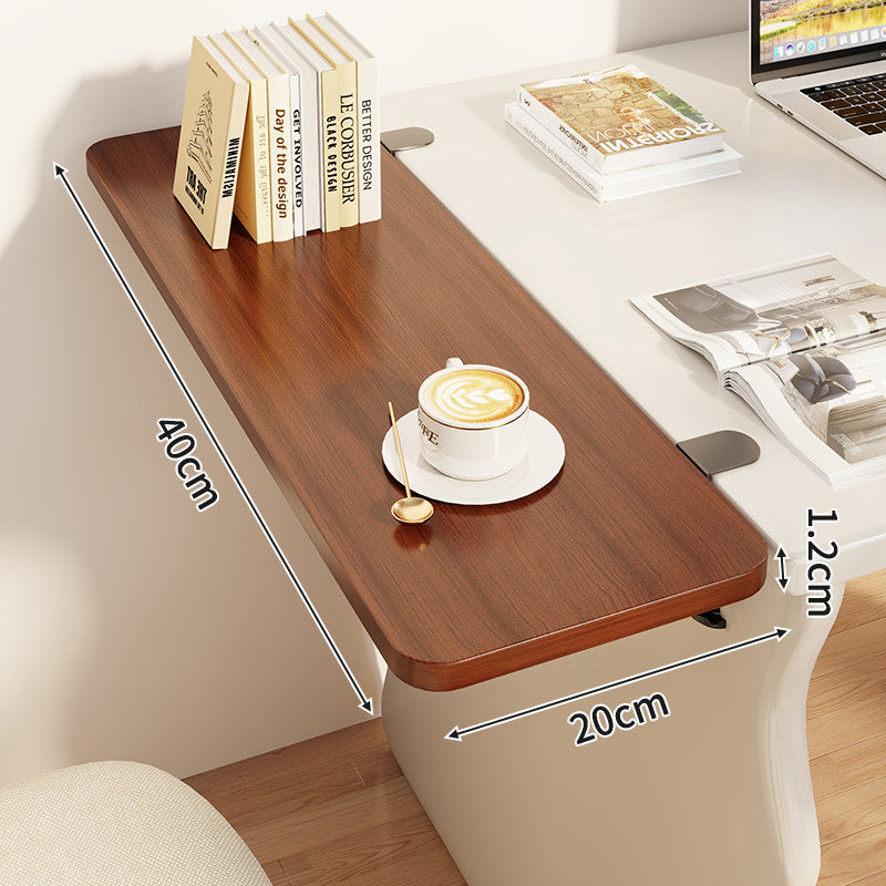 Slim Clamp-On Folding Side Desk Shelf Tray